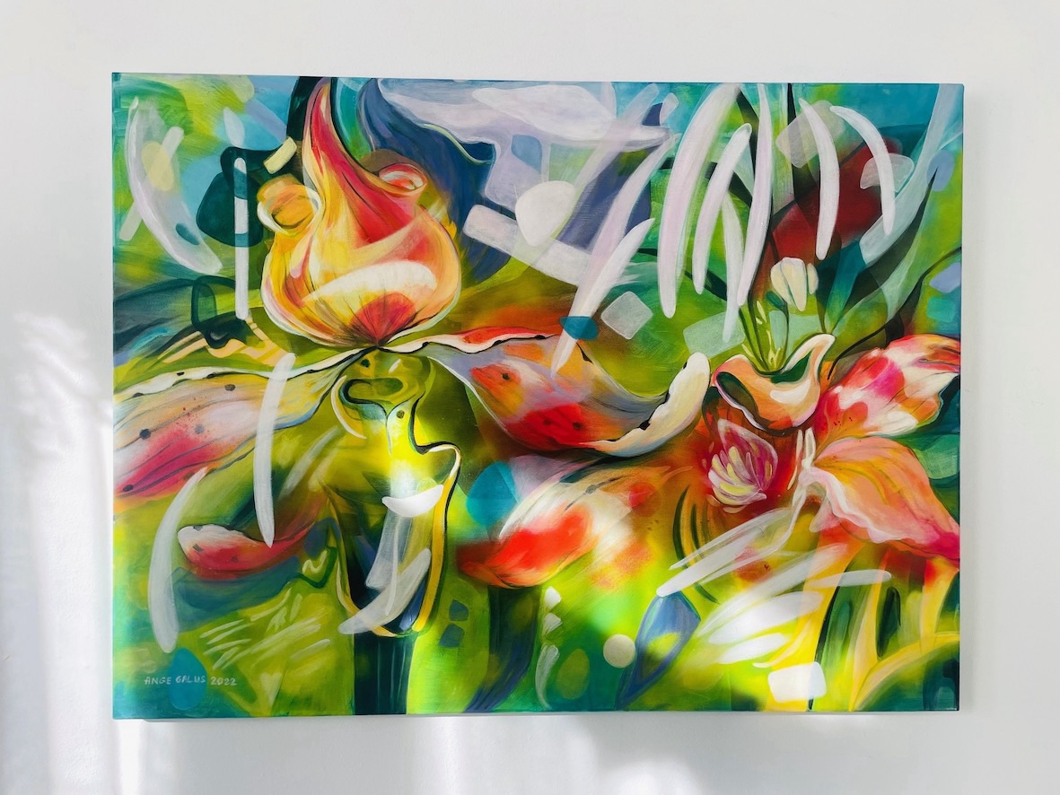 Wariacja kolorystyczna z orchideą - 6