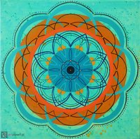 Mandala turkusowa - 1