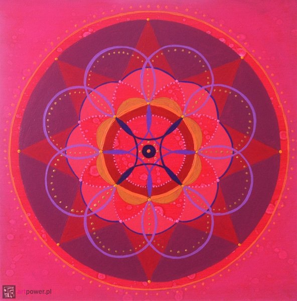 Mandala różowa