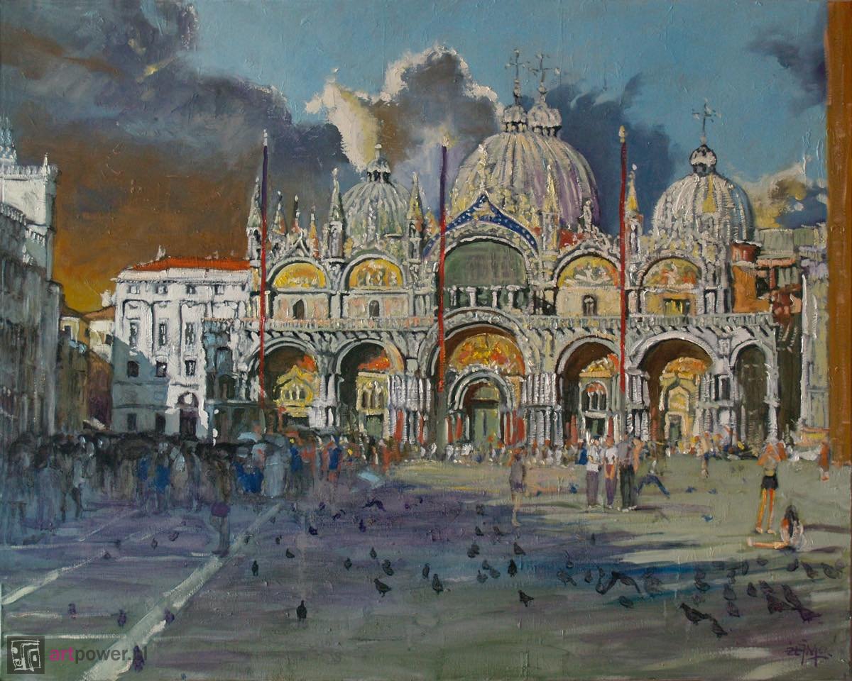 Gołębie na Piazza di San Marco - 1